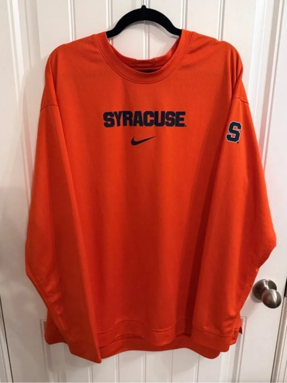 Nike Syracuse Orange Dri-FIT Pullover Sweatshirt Men’s XXL Orange Long Sleeve